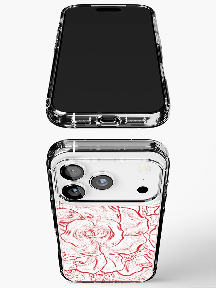Thumbnail 3 of 5, iPhone Case, French Roses (red) designed and sold by Ann Kronick.