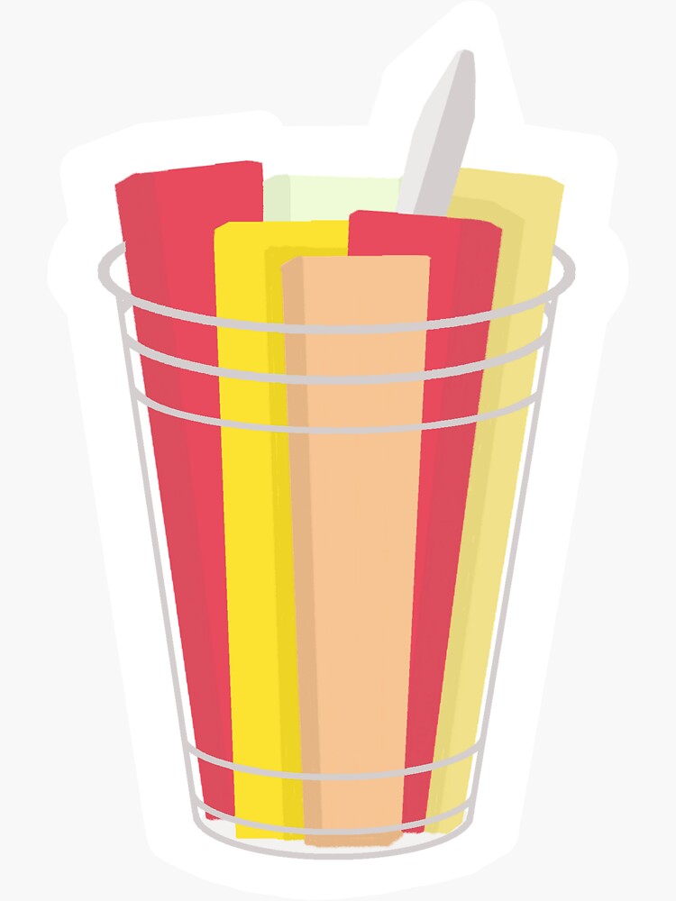 "Mexican Fruit Cup" Sticker by rebeccacarrillo Redbubble