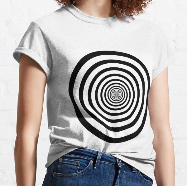 #Circle #2Dshape #target #dart dartboard archery aim hypnosis psychedelic Classic T-Shirt