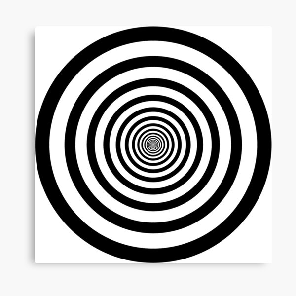 #Circle #2Dshape #target #dart dartboard archery aim hypnosis psychedelic Canvas Print