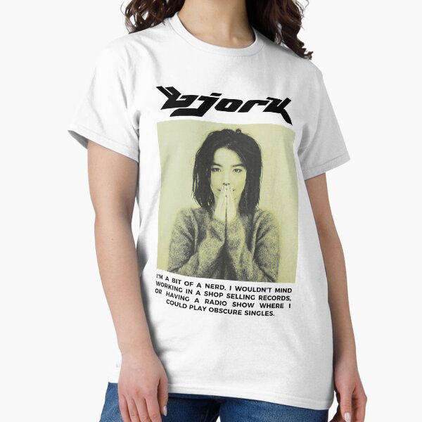 Vista previa del artículo con la obra «Björk, la nerd», diseñado y vendido por bagassputera.