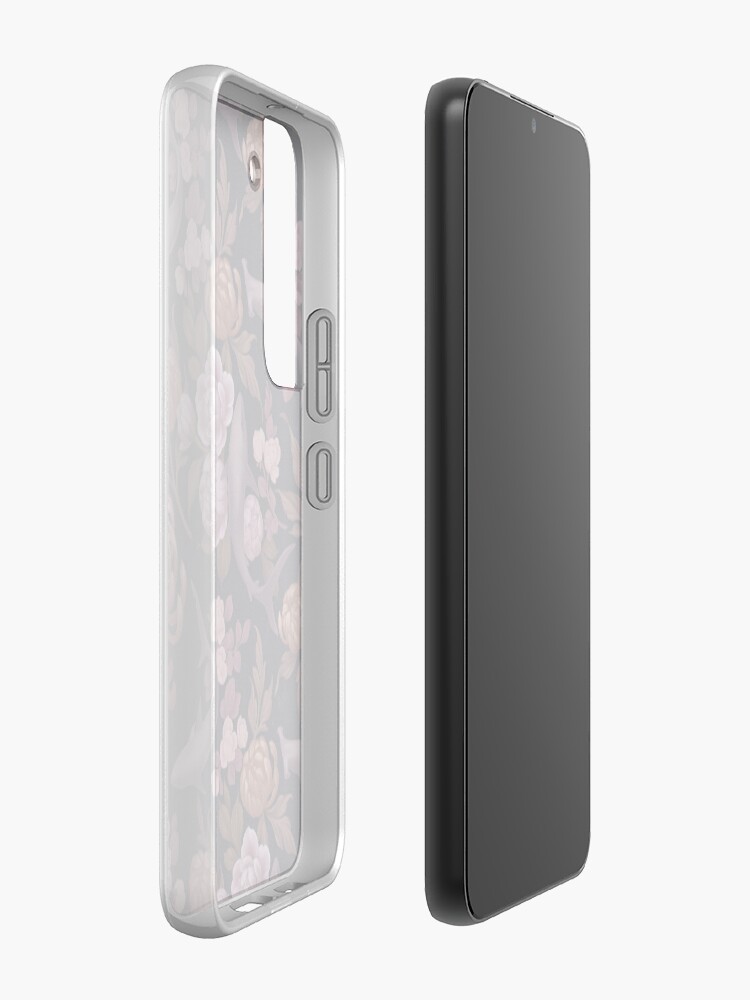 Alternate view of Botanical Sharks (Pink and Gold) Samsung Galaxy Phone Case