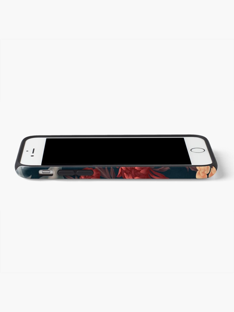 Alternate view of Botanical Shark (Red and Blue) iPhone Case & Cover