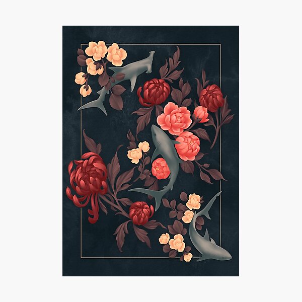 Item preview, Botanical Shark (Red and Blue) designed and sold by fioski.