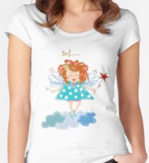 Her Name Is Bel~ (C)2010 Women's Fitted Scoop T-Shirt