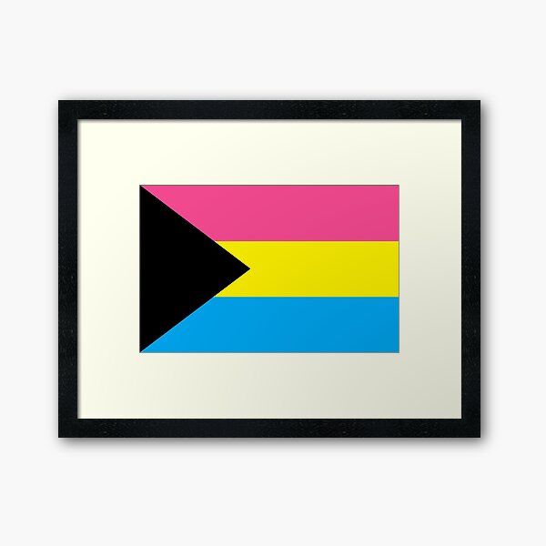 Demi Pansexual Pride Flag Framed Art Print For Sale By 2502