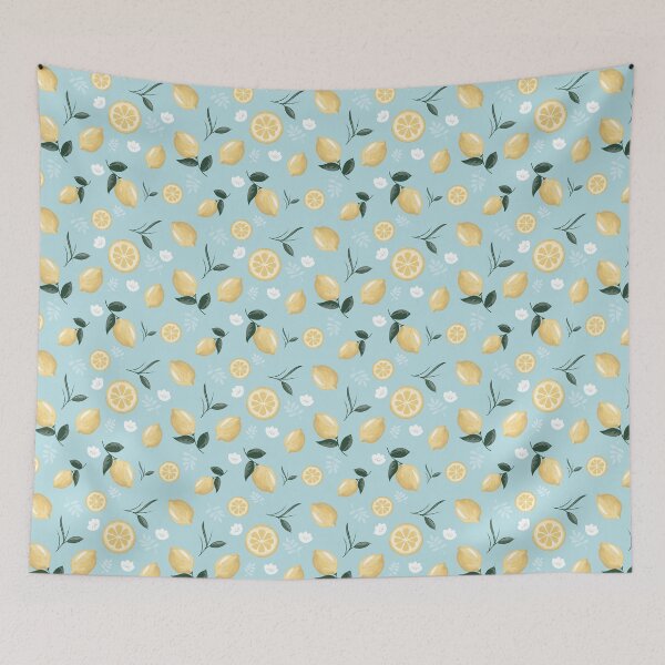 Item preview, Lemons - Blue designed and sold by Heather  Leech.