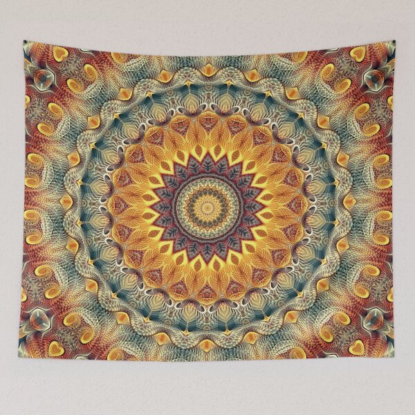 Item preview, Flower Of Life Mandala (Sun-kissed) designed and sold by Mandala Of Life.