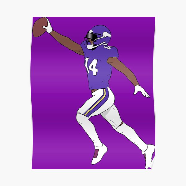 Adam Thielen Minnesota Vikings Illustration  Kids T-Shirt for Sale by A D  J