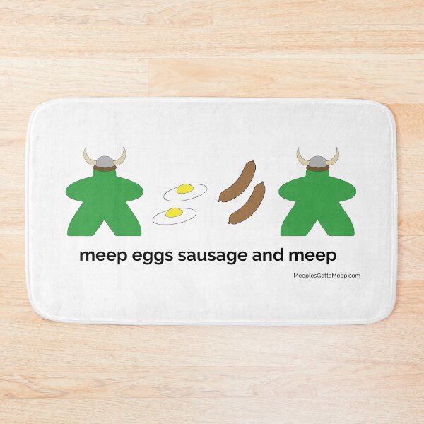 Item preview, meep eggs sausage and meep designed and sold by GottaMeep.