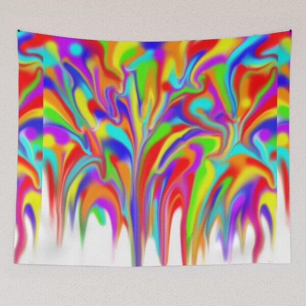 Item preview, Psychedelic Running Paint Digital Painting designed and sold by Nicolette Olivier.