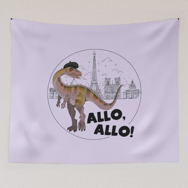 Item preview, Allosaurus French Dinosaur Allo Allo! designed and sold by Maria Garcia.