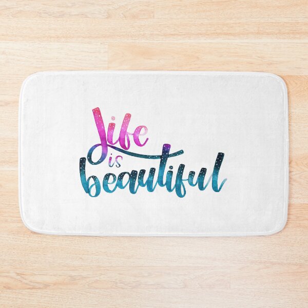 Item preview, Life Is Beautiful - Positive Quote designed and sold by Angelica Herrera.