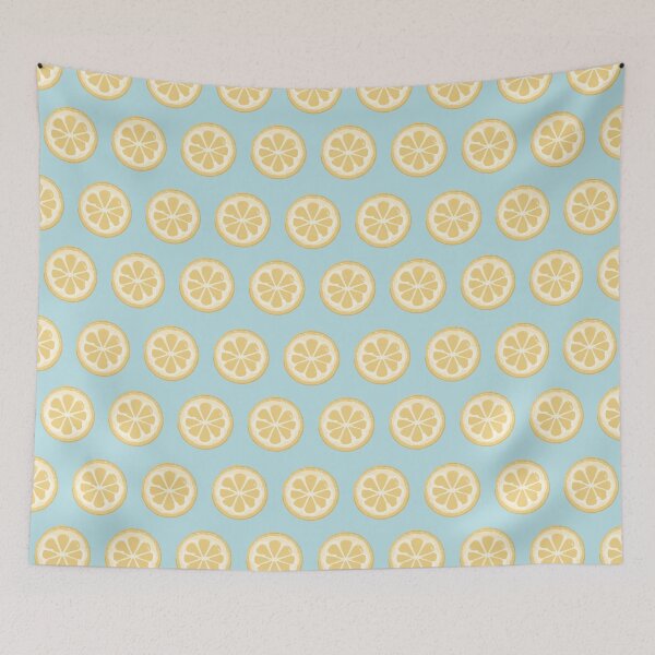 Item preview, Lemon Rounds - Blue designed and sold by Heather  Leech.