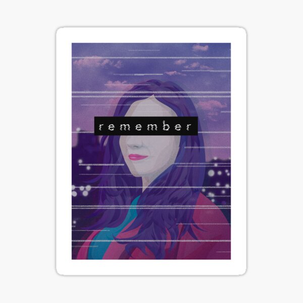 remember - vaporwave-inspired art Sticker