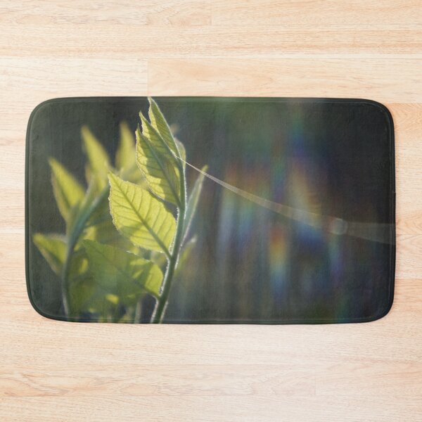 Item preview, Fresh Green Leaves With Spiderweb designed and sold by Nalinne Jones.