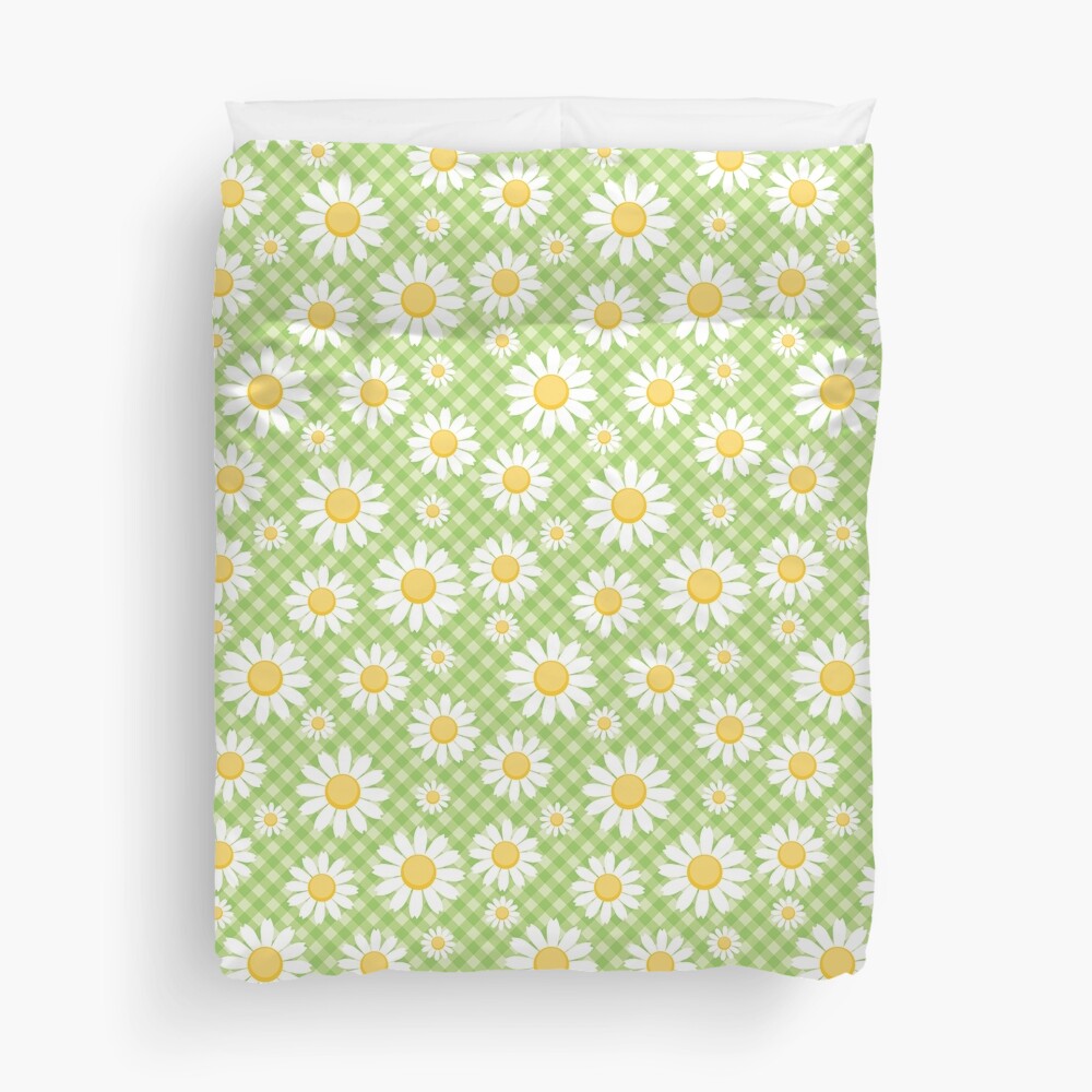Daisy Gingham Duvet Cover