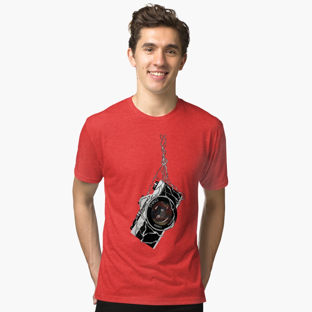 Vista previa del artículo con la obra «Camiseta de tejido mixto», diseñado y vendido por AndyScullion.
