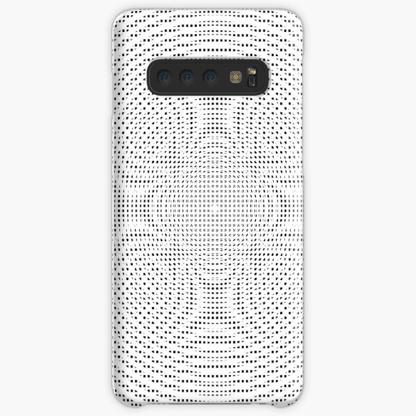 #Illustration, #pattern, #decoration, #design, abstract, black and white, monochrome, circle, geometric shape Samsung Galaxy Snap Case