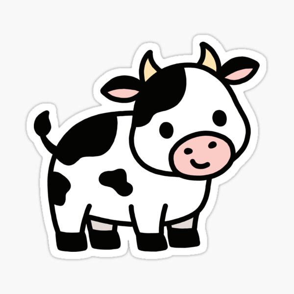 Black White Stickers, Stickers Laptop Cows