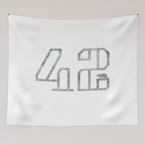 Item preview, 42 with mouse - statement - WortKunst - Hitchhiker - nerd designed and sold by BrunoWeicker.