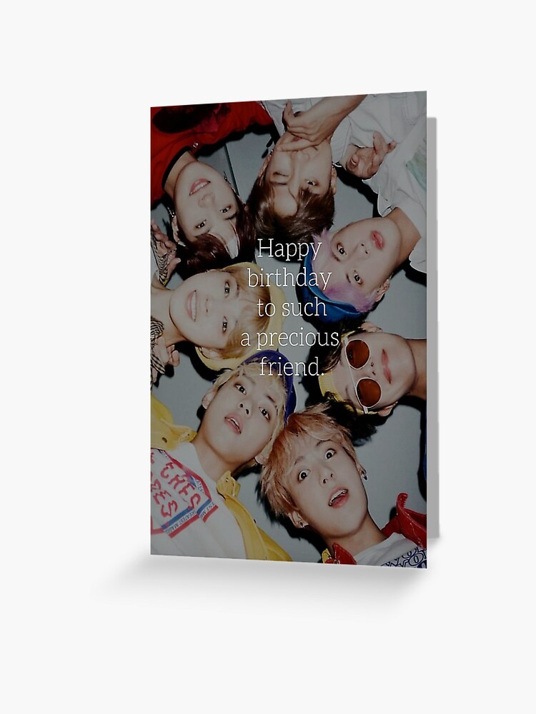BTS Birthday Card Postcard for Sale by marisaurban