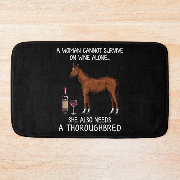 Item preview, Thoroughbred and wine funny horse  designed and sold by TeeDoozy.
