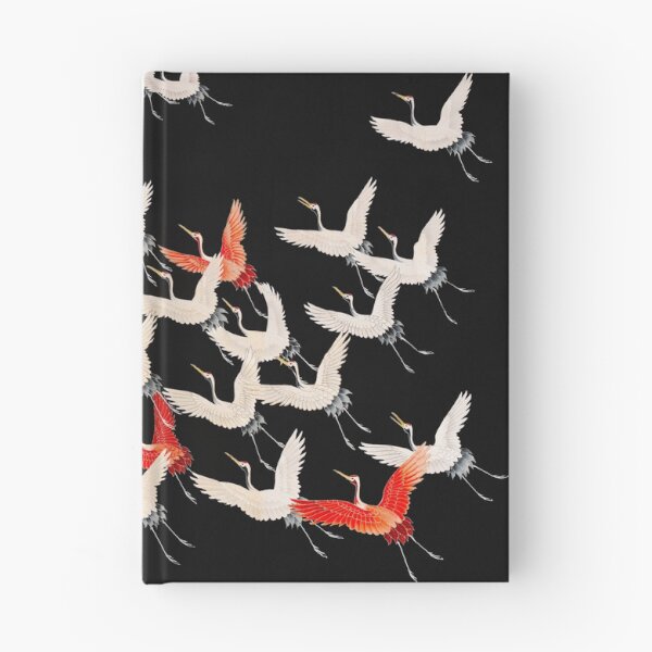 Item preview, Flying cranes, Japanese kimono motif designed and sold by TJ Devadatta Best.