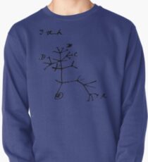 Darwin I Think Tree (Black) Pullover