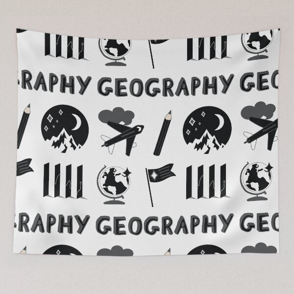 Item preview, Black Geography School Subject Sticker Pack designed and sold by The-Goods.