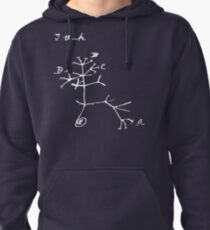 Sudadera con capucha Darwin I Think Tree (Blanco)