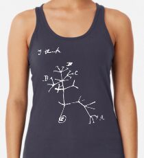 Darwin I Think Tree (White) Women's Tank Top