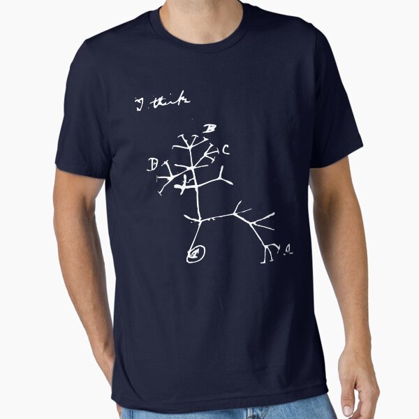 Vista previa del artículo con la obra « ni el más inteligente que sobrevive. Es el que más se adapta al cambio ".», diseñado y vendido por sciencemerch.