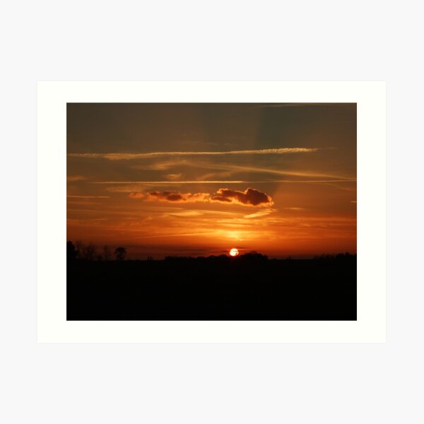 Sunset Calendar 06 Art Print