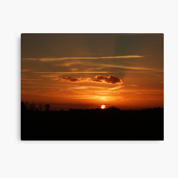 Sunset Calendar 06 Canvas Print