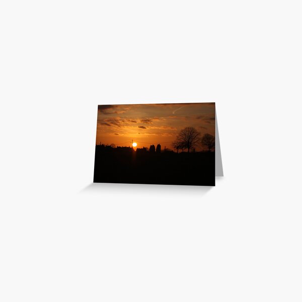 Sunset Calendar 09 Greeting Card