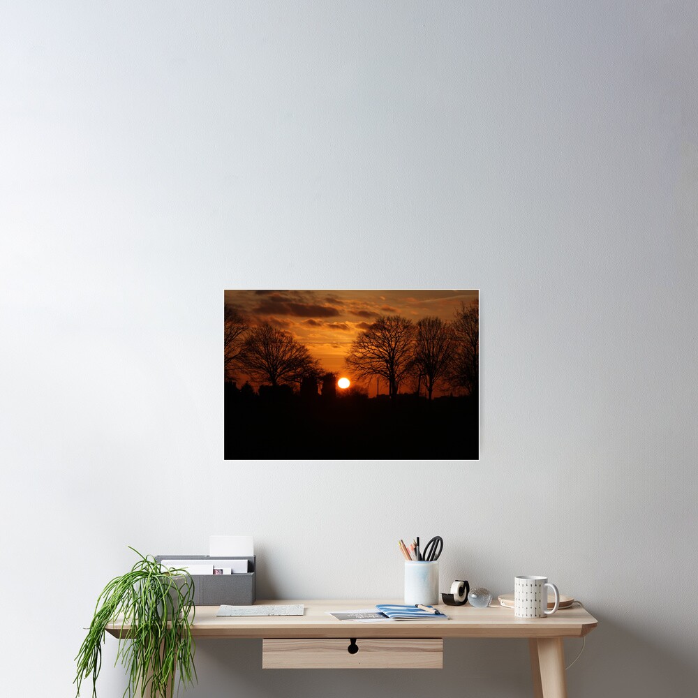 Sunset Calendar 10 Poster