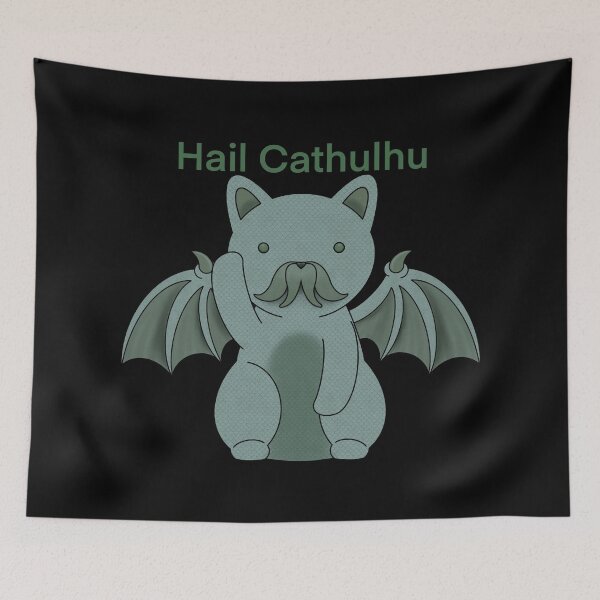 Item preview, Hail Cathulhu! designed and sold by Meowlentine.