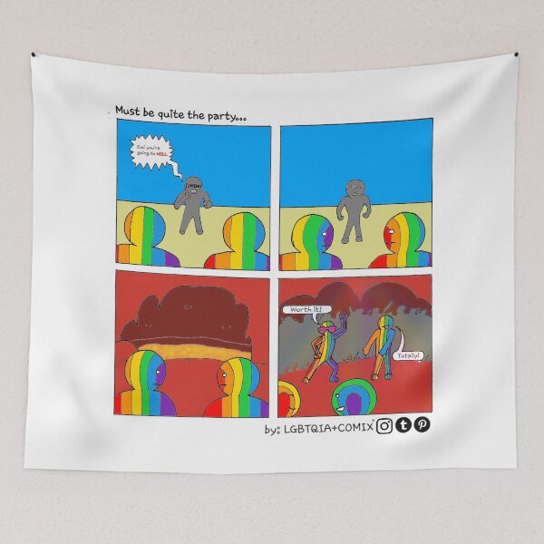 Item preview, Must be quite the party...(PRIDE) (gay) designed and sold by LGBTQIACOMIX.