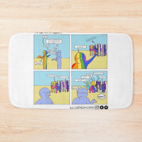 Item preview, the age old struggle... designed and sold by LGBTQIACOMIX.