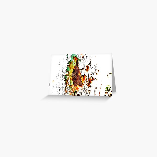 Psychadelic Rust Greeting Card