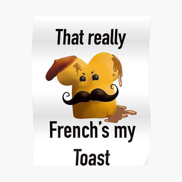 French Toast Puns Wall Art Redbubble