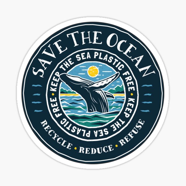 Ocean Trash Stickers for Sale