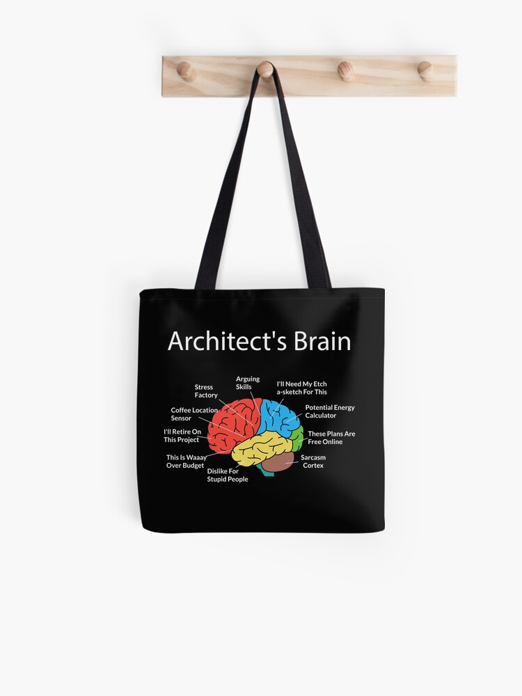 Gehirn Architektur Studenten Geschenke Des Lustigen Architekten Stofftasche Von Mrsmitful Redbubble