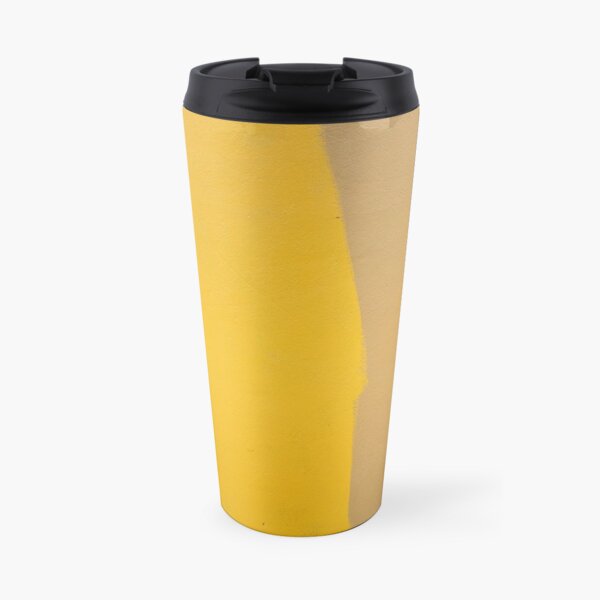 Yellow and beige painted surface Travel Mug