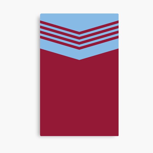 West Ham Retro 1976 Claret and Blue Canvas Print