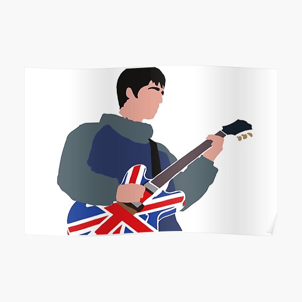 Noel Gallagher Oasis Design minimaliste Poster