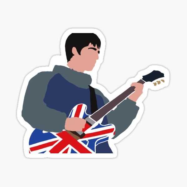 Noel Gallagher Oasis Minimalist Design Sticker