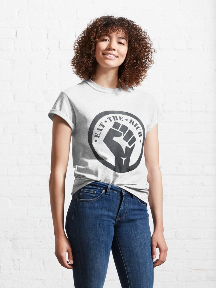 Alternate view of Protest Eat the Rich Classic T-Shirt