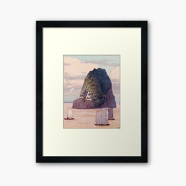 Shokozan the Chinese Island by Yoshida Hiroshi Gerahmter Kunstdruck